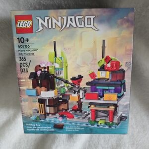 Lego Ninjago Micro City Markets Building Set - Green, Red, Purple, Black, Blue